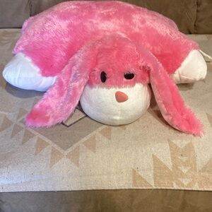 Pink Plush Bunny Pillow